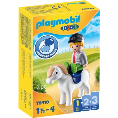 Afbeelding van Playmobile Playmobil 1.2.3. Jongen met pony