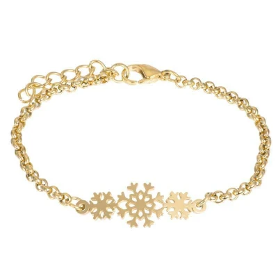 Afbeelding van Snow Flake iXXXi Armband B00394 01 Gold
