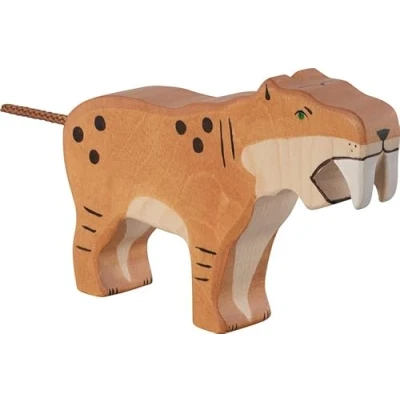 Afbeelding van Holztiger sabeltandtijger 14 cm