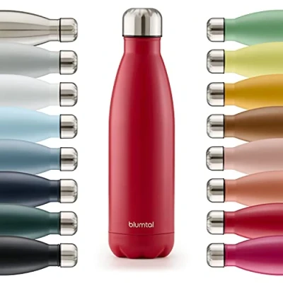Afbeelding van Blumtal Thermosfles Met dubbele wand Thermosbeker Koffie, Thee en Koele dranken Travel Mug 500ml Rood