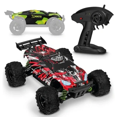 Afbeelding van Overmax X Monster 3.5 RC Auto Extra Carrosserie 4x4 wielaandrijving 45km/h Bereik tot 100 m Schaal 1:18