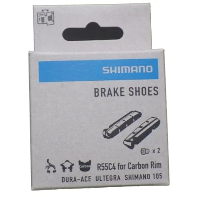 Afbeelding van Shimano Remblokken R55c4 Carbon Velgen Rubber Zwart 2 Stuks