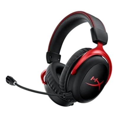 Image de Casque Gaming sans fil Wireless HyperX Cloud II Noir et rouge