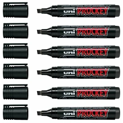 Afbeelding van Prockey Marker met wigpunt, 3 6 mm, zwart, stuks