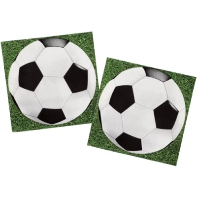 Afbeelding van Servetten voetbal 33 x cm 20 stuks