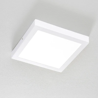 Afbeelding van EGLO connect LED plafondlamp Fueva C, Smart Home plafondlamp, materiaal: gegoten metaal, kunststof, kleur: wit, L: 30x30 cm, dimbaar, witte tinten en kleuren instelbaar