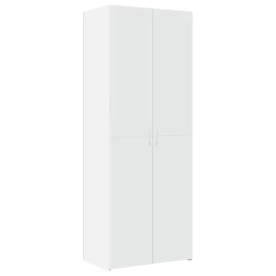 Afbeelding van vidaXL Hoge kast 70x42,5x185 cm bewerkt hout wit