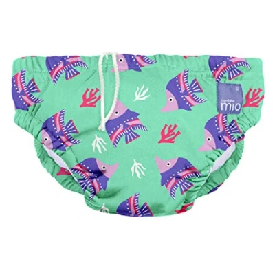 Afbeelding van Bambino Mio Wasbare Zwemluier Electro Fish Groen &lt; 6 maanden