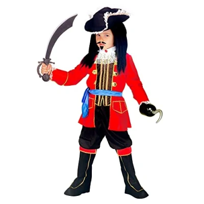 Afbeelding van Piratenkapitein kind Maat 140