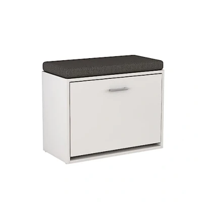Afbeelding van Vicco schoenenbank &quot;Georg&quot;, wit, 60 x 49,5 cm met standaard
