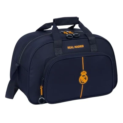 Afbeelding van Safta Real Madrid 2e Team 24/25 Sporttas, rugzak, ideaal voor kinderen van verschillende leeftijden, comfortabel en veelzijdig, kwaliteit sterkte, 40 x 23 24 cm, marineblauw, Blauw, Navy