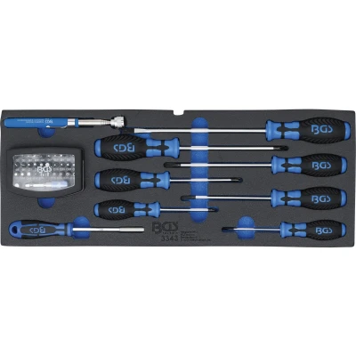 Afbeelding van BGS Koffer inlegmodule 3312, schroevendraaier, bitset magneetpen 41 delig