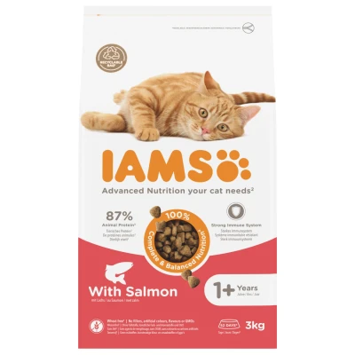 Afbeelding van Iams Cat Adult Zalm Kattenvoer 3 kg