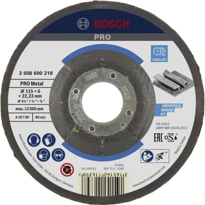Afbeelding van Bosch Accessories Power Tools 2608600218 Afbraamschijf gebogen 115 mm 1 stuk(s) Staal