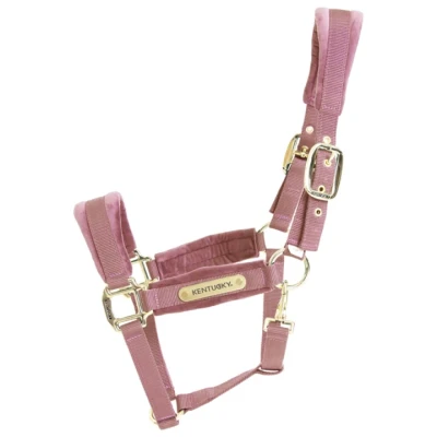 Afbeelding van Kentucky Halster Velvet Oud Roze Full