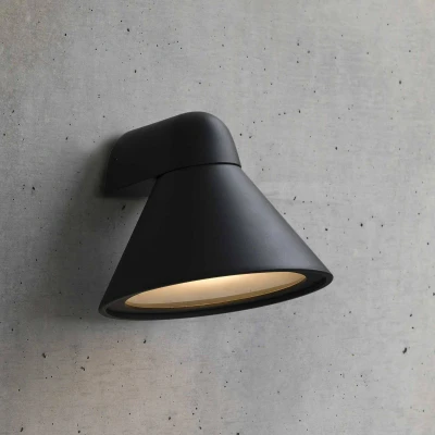 Afbeelding van Buitenwandlamp Pals, IP65 donkergrijs