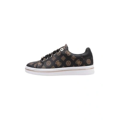 Afbeelding van Guess Stasey Sneakers laag, Dames, Maat: 38, Brown/ocra Pu