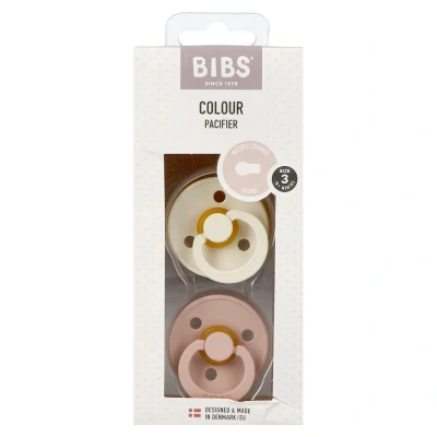 Image de Bibs 3 Sucette Duo Ivory&amp;blush