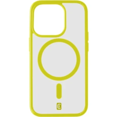 Afbeelding van Cellularline Pop MagSafe Case Backcover Apple iPhone 15 Pro Max Transparant, Groen compatible