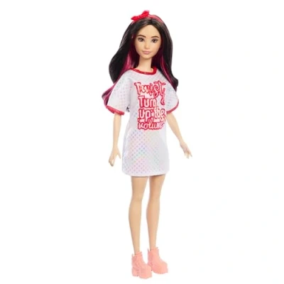 Image de Barbie Fashionistas Poupée Cheveux Noirs 65EmeAnniversaire Hrh12