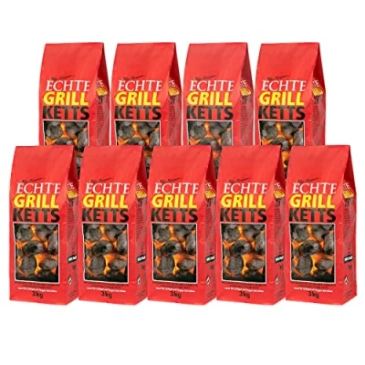 Afbeelding van Hoogwaardige houtskoolbriketten 27 kg 100% Made in Germany ideaal voor kogel en houtskoolbarbecues