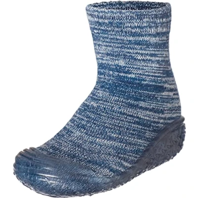 Afbeelding van Playshoes Antislip sokken Gebreid Junior Navy Maat 26/27