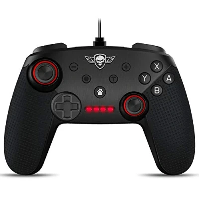 Afbeelding van Spirit of Gamer Controller Geschikt voor Nintendo Switch Draadloos Turbo Functie Zwart/Rood