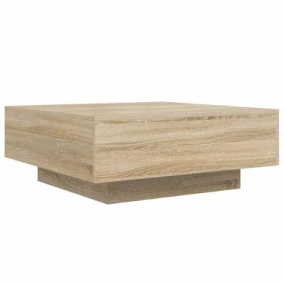 Image de vidaXL Table basse chêne sonoma 80x80x31 cm bois d&#039;ingénierie836583