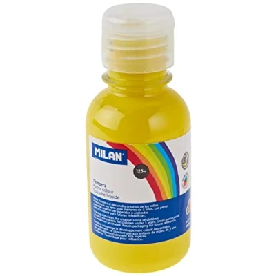 Afbeelding van MILAN Verf tempera vloeibaar geel 125 ml