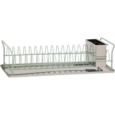 Afbeelding van Plint Retro RVS afdruiprek Leaf Green / Licht groen Roestvrijstaal
