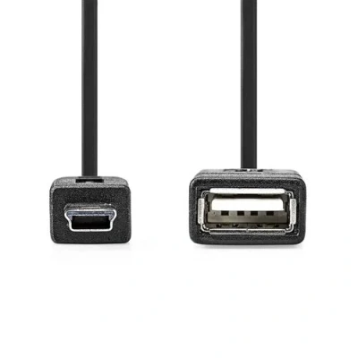 Afbeelding van USB A naar mini kabel 0.2 meter 2.0