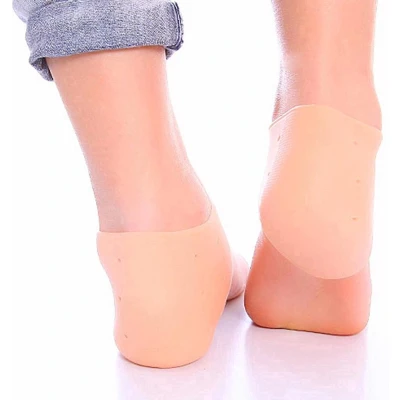 Afbeelding van Jumada&#039;s Siliconen Hielbeschermers Gelsokken Hiel Hielbescherming Gel Beige One size Een Paar