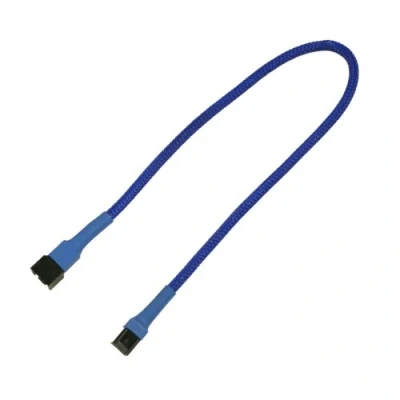 Afbeelding van Nanoxia 900200000 3 pins Molex verlengkabel, 30 cm, blauwe sleeve