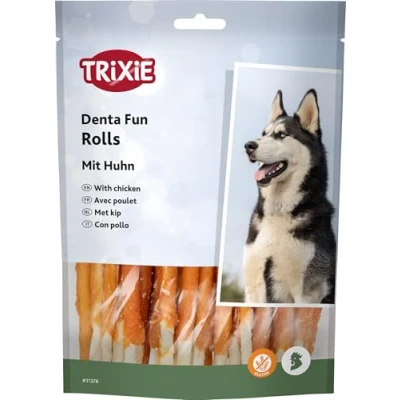 Afbeelding van Trixie Denta Fun Chicken Chewing Rolls 12 CM 240 GR (6 stuks) (404198)