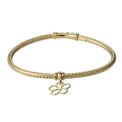 Afbeelding van Orphelia ZA 7396 Armband Bangle Flower Zilver 925 verguld Zirkonia 58 mm