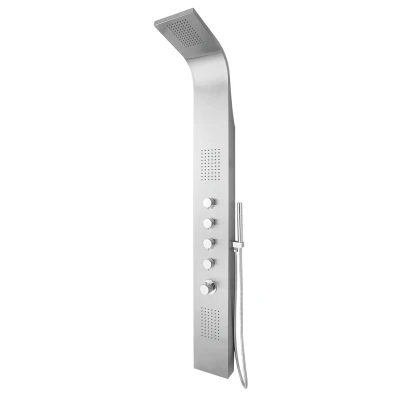 Afbeelding van Xellanz Huron thermostatische douchekolom 165x20 cm RVS