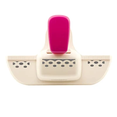 Afbeelding van Vaessen Creative Randperforator, gestippeld, 1,1 x 4,5 cm, cirkelvormige perforator voor kaarten en knutselen