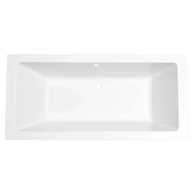 Afbeelding van Xellanz Wiesbaden Santino SQ inbouw duo ligbad 180x80x49 cm mat wit