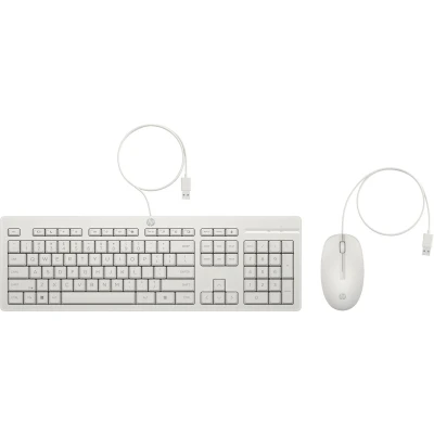 Afbeelding van 225 Wired Mouse and Keyboard Combo White