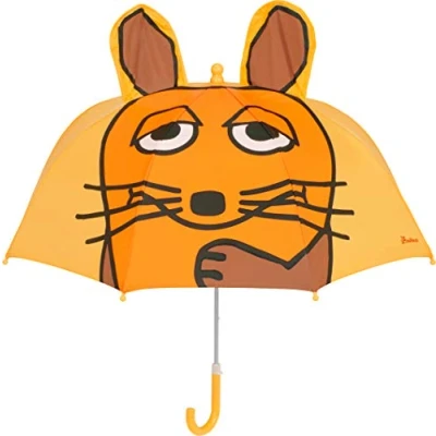 Afbeelding van Playshoes Paraplu voor kinderen Muis met 3D oren Geel maat Onesize