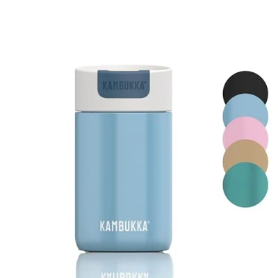 Afbeelding van Kambukka Olympus 300 ml thermomok Zijdeblauw