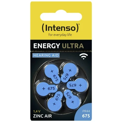 Afbeelding van Intenso Batterij voor hoortoestel PR44 675 1.45 V 6 stuk(s) 540 mAh Zink lucht 7504446