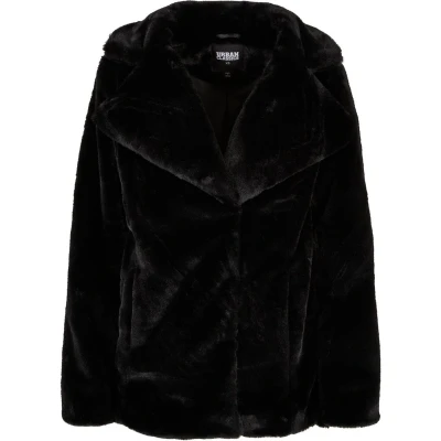 Afbeelding van Urban Classics Lapel Winterjas, Dames, Maat: Medium, Black