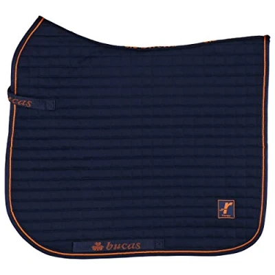 Afbeelding van Bucas Therapy Zadeldekje Navy/Orange Full Springen