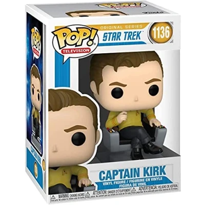 Afbeelding van Pop Star Trek Captain Kirk in Chair Vinyl Figuur