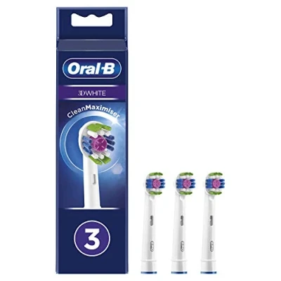 Afbeelding van Oral b Replacement brush heads (eb18) 3d white 3ct 80338474