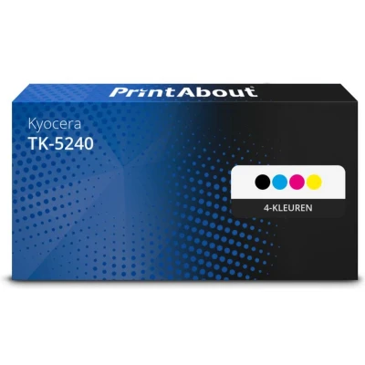 Afbeelding van Huismerk Kyocera TK 5240 Toner 4 kleuren Voordeelbundel