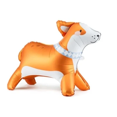 Afbeelding van Folieballon staand hond Corgi 88x70