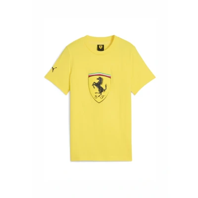 Afbeelding van Puma Scuderia Ferrari BIG Shield Tshirt print voor kinderen, Maat: 140, Speed yellow