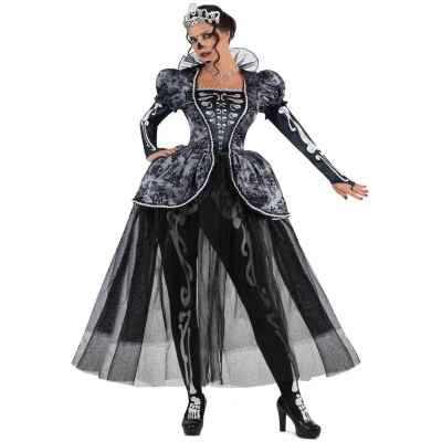 Afbeelding van VIVING COSTUMES / JUINSA Luxe skeletkoninginkostuum voor dames Large
